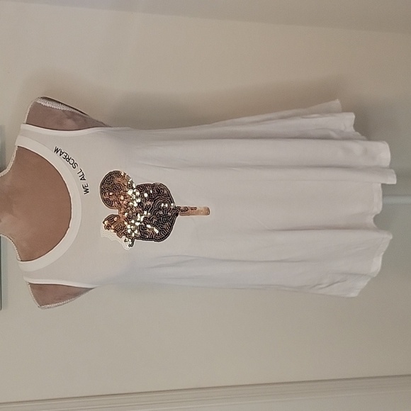 Disney Parks, Size M, Mickey Ice Cream Bar Racer Back Type Tank Top. EUC. - Picture 1 of 9